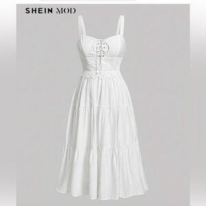 NWOT - Never Worn! White Lace Midi Dress